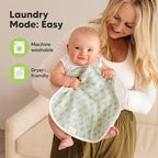 KeaBabies 4-Pack Baby Burp Cloths Baby Girl, Boy - Organic Cotton Burp Cloth, Extra Large, Absorbent, Soft Burping Cloths & Bibs Set for Babies, Newborn Burp Clothes, Thick Burp Rags (Fleur)