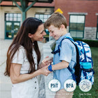 Wildkin ECO rPET 15-inch Kids Backpack – Sustainable, Padded, Adjustable – Sharks