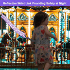 Accmor Toddler Leash with Reflective Baby Anti Lost Wrist Link, 2 in 1 Kids Walking Harnesses Belt Leashes with Key Lock for Girls Age 1-4, Keep Child Close Rope Tether for Outdoor Travel Purple