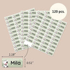 Personalized Name Labels for Kids (120) – Custom Waterproof & Durable Stickers for Clothing, Daycare, Office & School Supplies - Animals