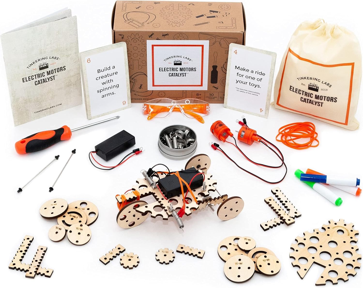 Robotics Engineering Kit | Designed by Scientists | 50 Plus Parts | 10 Plus STEM Projects for Kids 8 to 12 | Learn Electronics, Science | Grow Creativity, Grit | DIY Inventor Toy Gift