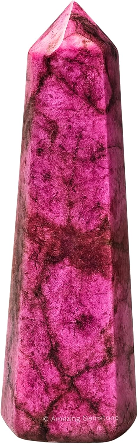 Amazing Gemstone Cobalt Calcite Crystal Towers - Natural Healing Crystal Point Obelisk for Reiki Healing and Crystal Grid (2 Inch to 3 Inch)