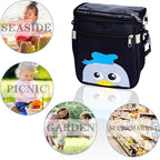 Baby Stroller Organizer Bag，Small Diaper Bag - Universal Stroller Organizer With Insulated Cup Holder,Pocket With Baby Wipes Dispenser，Adjustable Shoulder Strap(Black)