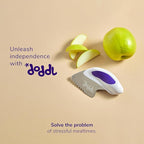 doddl Toddler Utensils, Ergonomic Fork Spoon and Knife Set for Self Feeding, Stainless Steel Silverware for 1-3 Year Olds, BPA Free, Dishwasher Safe (Magenta)