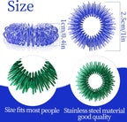 10 Pcs Acupressure Rings Fidget Toy Trichotillomania Fidget Toys Silent Fidget Toys Acupressure Rings Sensory Ring Stress Relief Rings Sensory Finger Rings for Adults Silent Stress Reducer
