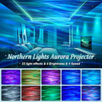 Star Projector Northern Lights, Galaxy Projector for Bedroom, Aurora Projector with Bluetooth Speaker, Timer and Remote, Teen Girl Room Decor, Cool Gifts for Kids, Adults, Birthday