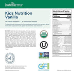 KATE FARMS Organic Kids Nutrition Vanilla Shake, 8g Protein, 27 Vitamins and Minerals, Meal Replacement, Gluten Free, Non-GMO, 8.45 oz (12 Pack)