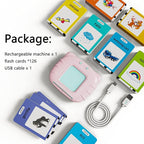 Lapare Audible Educational Toy with Music for Toddlers Age 1 2 3 4 5, 252 Sight Words Flash Cards Kindergarten Toy for Girls to Learn Alphabet Number Color Shapes and More