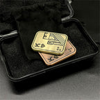 Metal Poker Fidget Slider EDC Adult Fidget Toys ADHD Tool Anxiety Stress Relief Toys Office Desk Toys Gifts for Boyfriend and Father (Copper Skull)