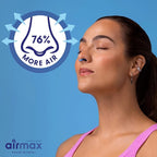 AIRMAX Nasal dilators for Sleeping - 76% More Airflow - Anti Snore Device - Breathe Freely Through The Nose - Sinus Relief, Sleep aid and snoring Solution - 2X Small Blue - 6 Month Relief