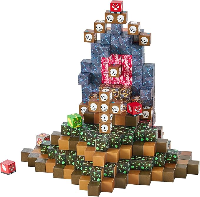 VEVOR Magnetic Blocks, 150 PCS Dark Castle Set, Magnetic Building Cubes for Kids, STEM Montessori Sensory Toys for Christmas Birthday Gift, Construction Stacking Toy for 3+ Years Old Boys & Girls