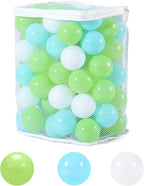 GOGOSO Ball Pit Balls for Toddlers, Green Balls for Ball Pool Birhtday Party Girls Kids with Storage Bag, 2.17inches