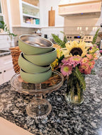 Monkey Proof™ Non-Toxic Stainless Steel Child Bowl 5” with Non-Slip Silicone Shell, (Set of 4 bowls) Unbreakable, Mess Free Feeding for Babies, Toddlers, Kids, BPA free (Sage Green)