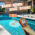 BTMETER BT-1500 Pyrometer 30:1 Industrial Laser Thermometer Gun, -58℉ to 2732℉ Non Contact High Temp Infrared Thermometer Digital IR Temperature Gauge Orange(NOT for Human Temp Test)