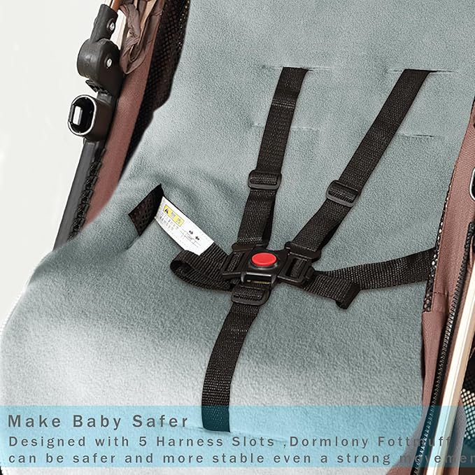 Stroller Cover for Winter, Universal Waterproof Baby Stroller Footmuff, Warm Bunting Sleeping Bag for Cold Weather(Rainbow)