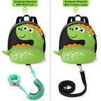 Accmor Toddler Harness Backpack Leash, Cute Dinosaur Kids Backpacks with Anti Lost Wrist Link, Mini Child Backpack Wristband Tether Strap and Protection Leashes for Baby Boys Girls Aged 1-3 Years