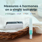 Inito Fertility Monitor & Hormone Tracker for Women | Estrogen, LH, PdG (Urine Metabolite of progesterone), FSH | Track and Confirm Ovulation | Includes 15 Strips (Compatible with iPhone 14 Pro Max)