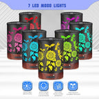 Essential Oils Diffuser,Christmas Aromatherapy Diffuser,Birthday Gifts for Women Mom Grandma,Metal Cool Mist Humidifier with 7 Colors Lights Waterless Auto Off Air Diffusers (Sunflower)