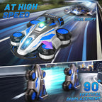 High-Speed Drift RC Stunt Deformation Car, 360-Degree Rotating Transforming RC Car, Birthday Gift for Boys and Girls Aged 6-16