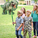 WERNNSAI Dinosaur Piñata - Jungle Dinosaur Piñata Bundle with Blindfold and Bat for Kids Boys Jungle Dinosaur World Birthday Party Decorations Family Games Dino Theme Party Supplies