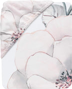 Lambs & Ivy Signature Botanical Baby Watercolor Floral Cotton Crib Sheet- White