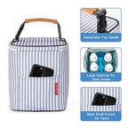 Breast Milk Cooler Bag with Ice Pack Fits 4 Baby Bottles Up to 9 Ounce, Baby Bottle Tote Bag Great for Nursing Mom Daycare