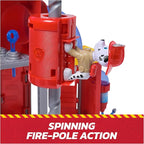 Paw Patrol Fire Rescue Command Center with Marshall Figure, Rescue Fire Truck, Lights, Launcher & Sound Fx, Kids Toys for Boys & Girls Ages 3 and Up