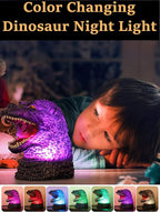 WLHONG Dinosaur Monster Night Light for Kid, Cute Color Changing Silicone Baby Night Light with Touch Sensor, Portable Rechargeable LED Bedside Nursery Lamp for Toddlers Room, Monster Gift Boys Girls