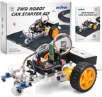 OSOYOO 2WD Robot Car Starter Kit for Arduino, Intelligent and Educational Kit for Adults, Remote Controlled App Educational Motorized Robotics for Building Programming Learning How to Code