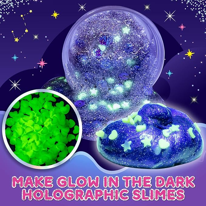 Original Stationery Cosmic Shimmer Unicorn Slime Kit – Creative Crafting Set for Making Enchanting Toys with Galaxy Glitter and Rainbow Hues
