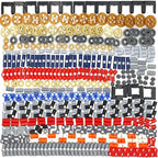 450pcs Gear-Chainlink-Connectors-Bush-Bricks-Set, Compatible with Technic-Parts, for STEM-MOC-EV3-Project-Bulk-Blocks(Random Color)