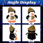Cuteoy Light-up Singing Plush Penguin LED Musical Stuffed Animal Adjustable Volume Lullaby Plushies Birthday Christmas Toy Gifts for Kids Toddler Girls, 11"