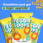 Little Spoon Mac and Cheesy Veggie Loops, Chickpea and Carrot Snack, Baked Not Fried, Avocado Oil, Hidden Veggies, Tastier Snacks for Kids, 3g Protein, Gluten-Free, 4 Pack