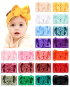 doboi Baby Girl Hair Bows and Nylon Headbands Set - 20PCS Infant Toddler Accessories With Big Bows