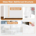 160" Retractable Baby Gates, 42" Extra Tall Upgraded Child Safety Gate with Reinforced Strip Design, Prevent from Crawling Underneath, Extra Wide Dog Gate Baby Gates for Stairs Doorways Indoor Outdoor