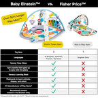 Baby Einstein 4-in-1 Kickin' Tunes Music and Language Play Gym and Piano Tummy Time Activity Mat