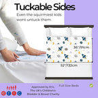 Hygge Sheets® Potty Training Pee Pads for Kids, Toddlers - 100% Waterproof, Non Slip Bed Wetting Pad for Full Size Beds - Washable, Reusable Mattress & Sheet Protector - Space