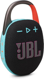 JBL Clip 5 - Ultra-Portable,Waterproof & Dustproof Bluetooth Speaker,Big Pro Sound with Punchy bass,Integrated Carabiner,Up to 12 Hours of Play,Made in Part with Recycled Materials(Black & Orange)