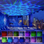 Rossetta Galaxy Projector, Star Projector Light for Bedroom, Bluetooth Speaker and 8 White Noise, Night Light Projector for Kids Adults Game Room, Home Theater, Ceiling, Christmas, Room Decor