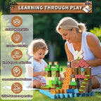 Magnetic Blocks, Magnetic Building Blocks, 3D Construction Build Toys, STEM Sensory Magnet Cubes (Multicolor-200PCS)