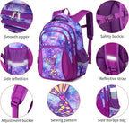 Cusangel Backpack for Girls Boys School Bookbags Kindergarten Elementary Lightweight Waterproof Multifunctional Large Capacity for Backpack (16 inch Fun Prints)