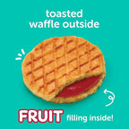 Beech-Nut Toddler Snacks Jammin' Waffles with Fruit Filling for Babies & Toddlers, Pear Raspberry, 10 Boxes (50 Individually Wrapped Packs)