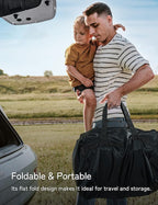 besrey Baby Backpack Carrier, Toddler Hiking Backpack with Safety 3-Height Seat, Adjustable Straps&Waist Belt, Foldable Frame Lightweight Large Capacity Child Carrier for Hiking (Black)