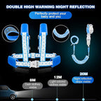 Toddler Leash for Walking, Toddler Safety Harnesses Leashes, Safety Harness with Lock for Kids, Anti Lost Wrist Link for Toddlers ，Upgrade with Reflective Tape Liner（6.5ft）for Kids