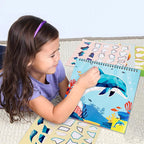 90shine 4PCS Crafts for Kids Ages 4-8 Sticker Paint Books Includes Dinosaur Marine Land Animals Multicolored Design Gifts Create 40 Pictures