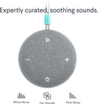 SNOOZ Go - Portable Travel Sound Machine, 6 Sounds, Fan, Pink & White Noise, Rechargeable Bluetooth Speaker, Sleep Aid for Adults, Kids, Office Privacy, Sleeping Essential for Gift Registry - Charcoal