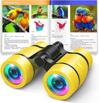 Toys for 3-7 Year Old Girl Boy: LET'S GO! Bird Watching Binoculars for Kids Ages 3 4 5 6 7 Year Old Girls Boys Outside Learning Toy for Kid Preschool Gift Toddler Binoculars Toy Stuffers