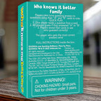 QUOKKA Who Knows Better? - Original - Family Card Trivia Game | Fun Learning & Educational Questions for Families | Suitable for Boys & Girls