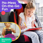 Magnetic Drawing Board for Toddlers & Kids - Toddler Doodle & Sketch Toys, Includes Magnet Stylus Pen and Beads for Girls & Boys, Travel & Car Ride Activities