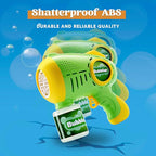 JOYIN 2 Kids Bubble Guns with 4 Bottles Solution, Automatic Bubble Machine Gun with 8 Holes for Kids, Adults, Summer Toys, Easter Basket Stuffers, Birthday Gift, Party Favors